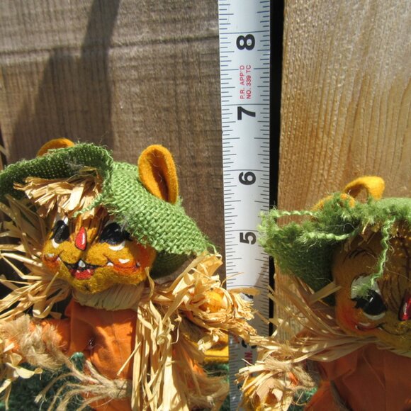 Lot of 6 Annalee 2007 Fall Autumn Thanksgiving Scarecrow Figures Mouse - Picture 7 of 8
